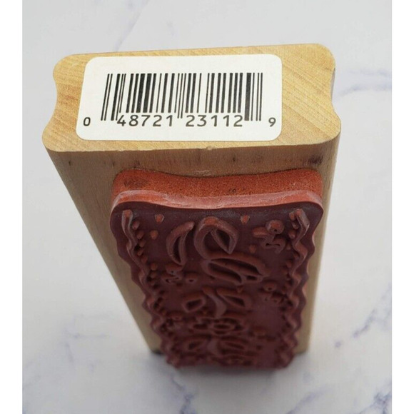 Spring Flowing Flowers Anita's Border Wood Mounted Rubber Stamp - Picture 3 of 7